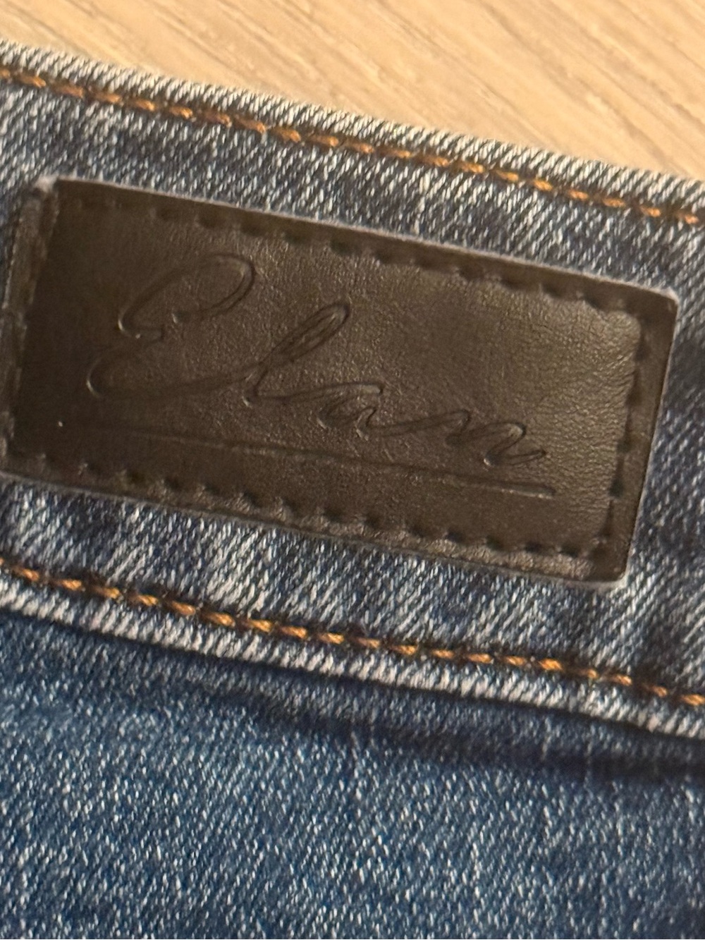 Elan Distressed Mid Rise Short - Denim. NWT Size (M) Medium - Picture 10 of 10